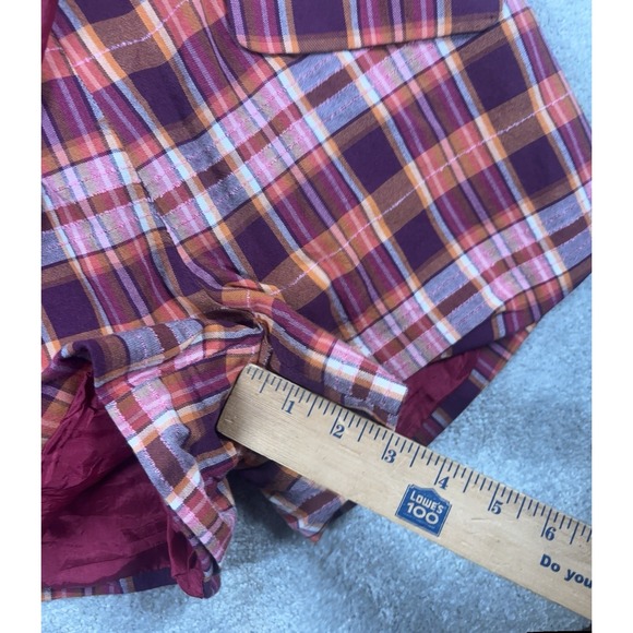 Maeve Sunday Plaid Mini Skort Anthropologie 4 Petite Red Pink - Picture 9 of 11